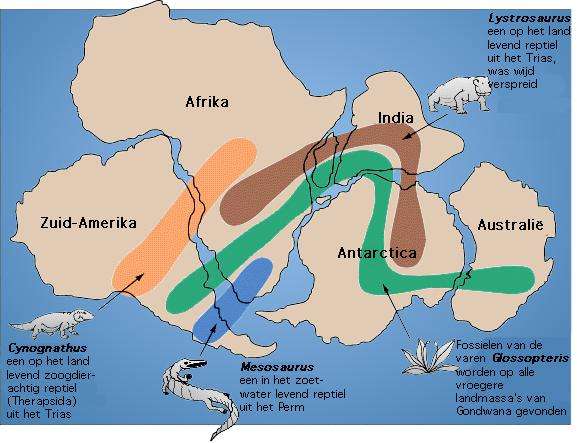  p>冈瓦纳古陆(冈瓦纳大陆),是一个推测存在于南半球的古大陆,也称