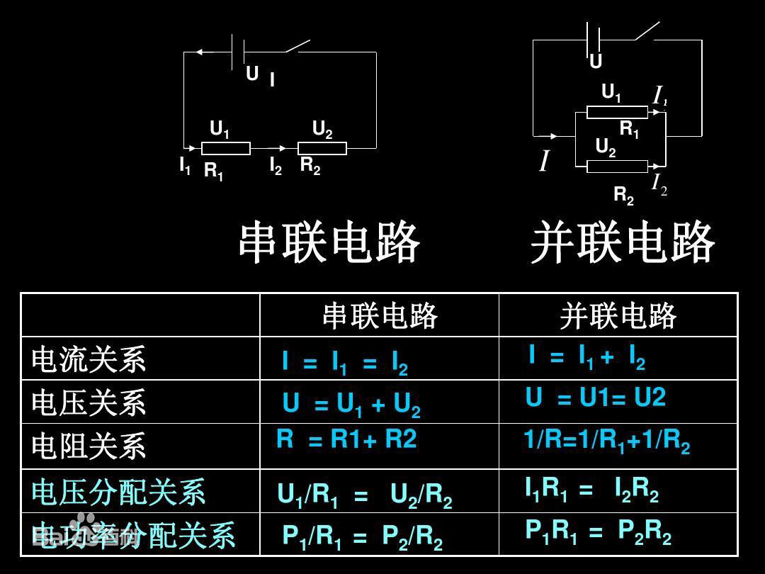 并联电路电压的规律