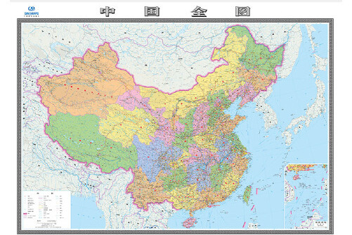  p>《中国全图(480四全膜图)》是2019年中国地图出版社出版的图书