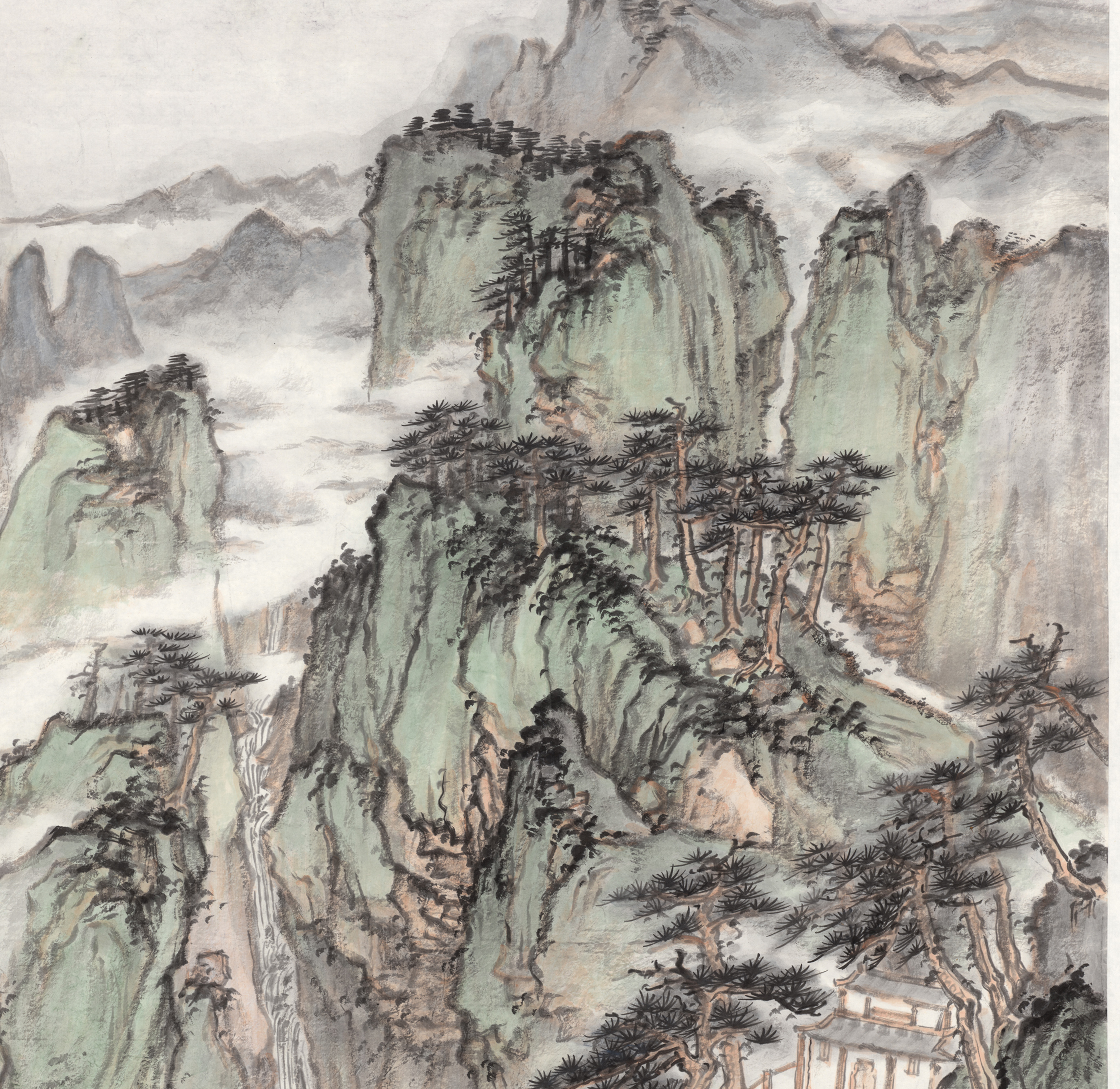 《客路青山云无尽》为画家 a target="_blank" href="/item/石峰