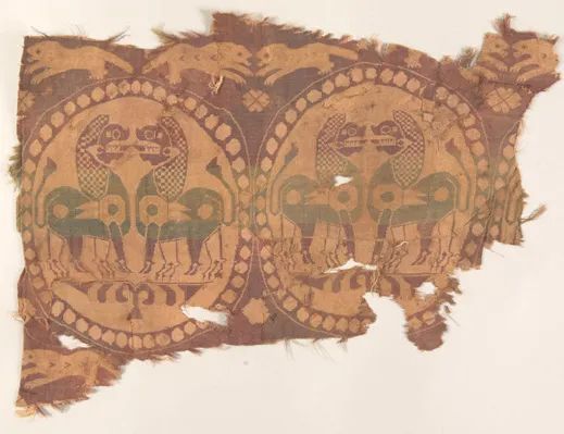  p data-id="tusbwycwtwgf">唐团窠联珠对狮纹锦是唐朝时期的一种织锦