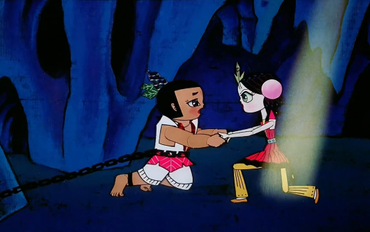 小蝴蝶尽力帮助葫芦小金刚接触阳光