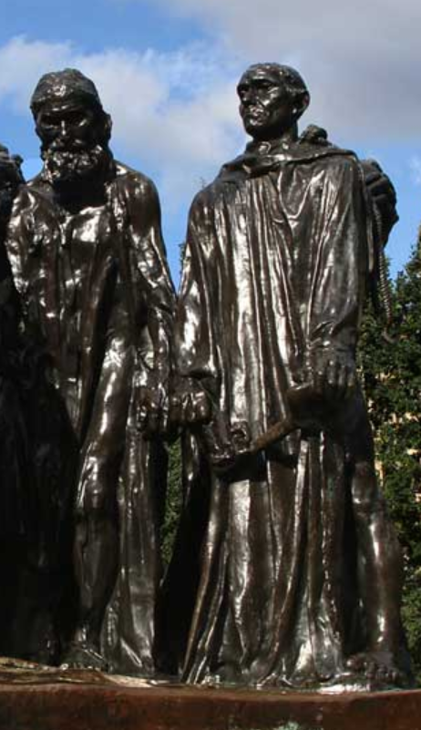 《加莱义民》(the burghers of calais),是法国雕塑家 a target="