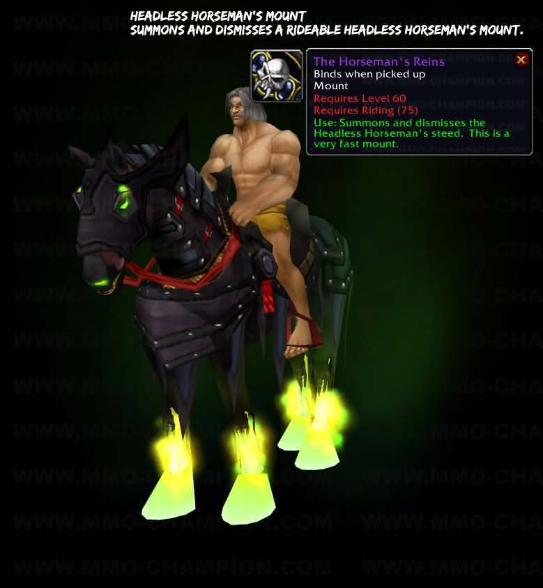 无头骑士是游戏《魔兽世界》中的一位节日