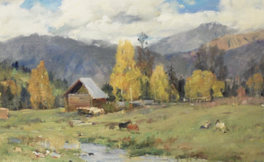 杨鸣山,男,1933年出生于俄罗斯, a target="_blank" href="/item/油画