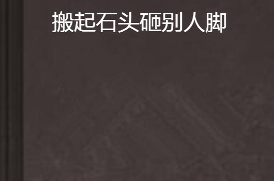 搬起石头砸别人的脚