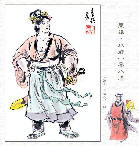  p>孙二娘,女,汉族,绰号母夜叉,是 a href="#" data-lemmaid="169936"