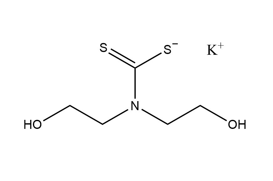 双(2-羟乙基)二硫代氨基甲酸钾