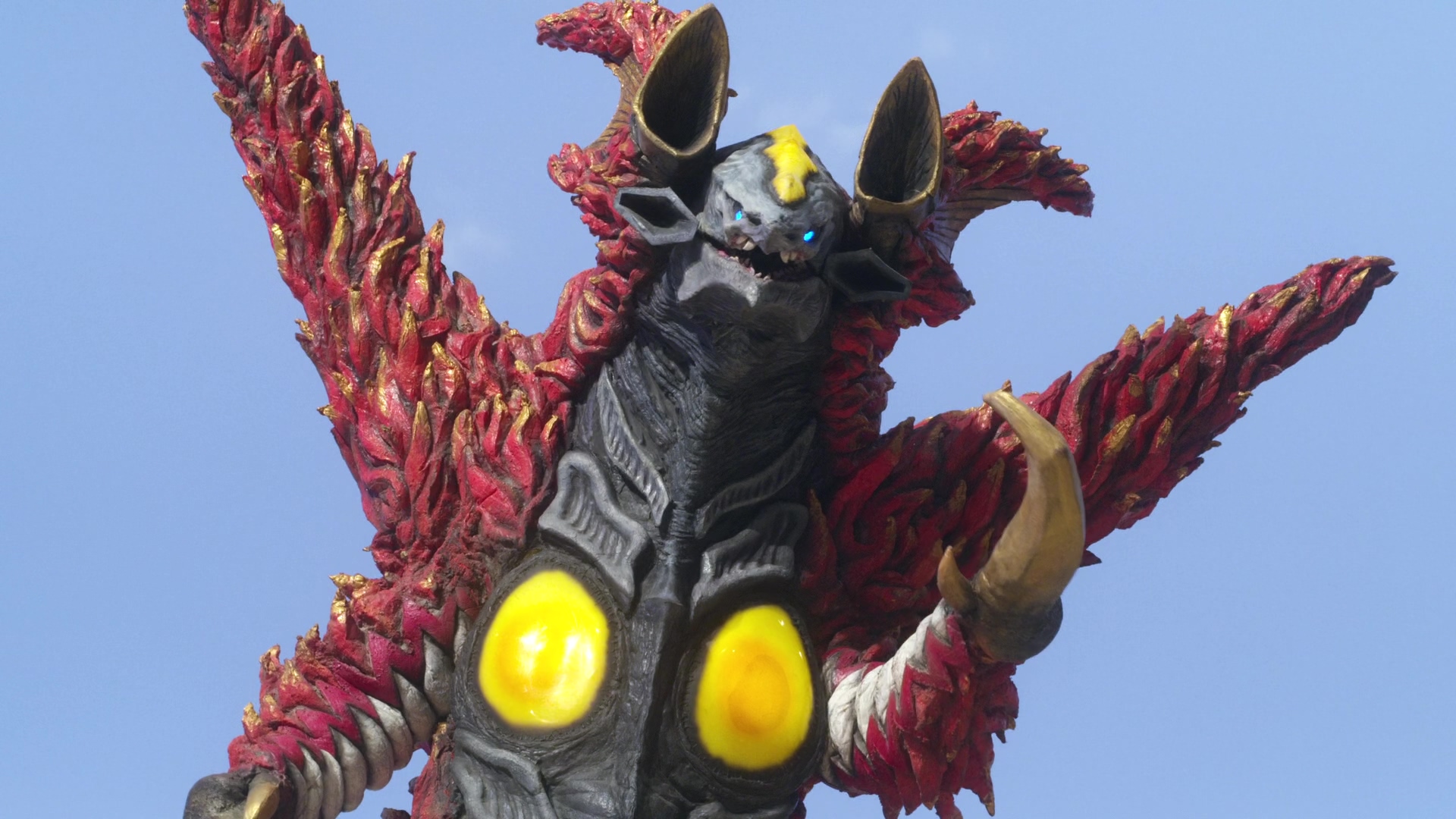  p>合体魔王兽杰庞顿,是特摄剧《欧布奥特曼》中登场的怪兽.