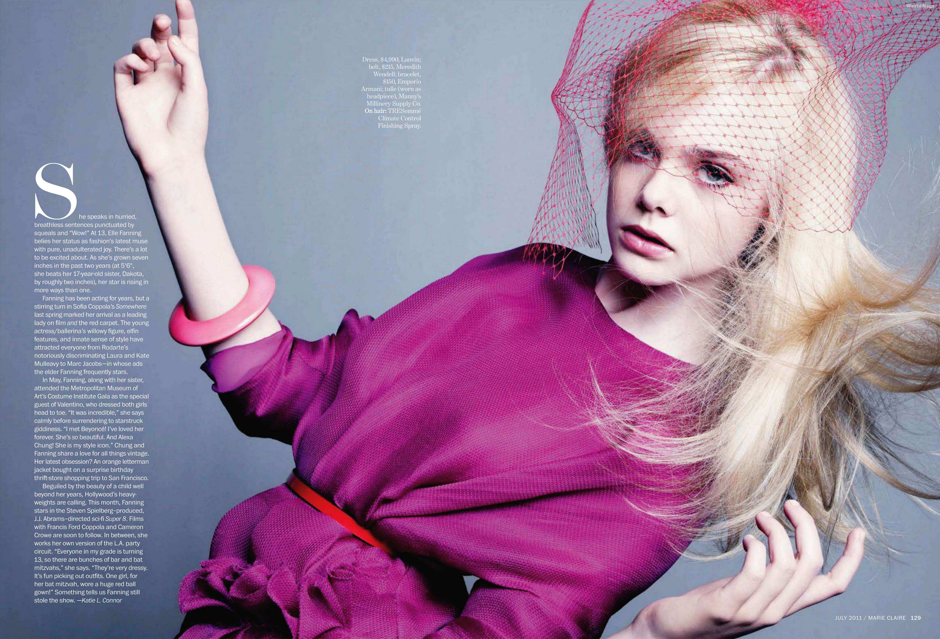  p>艾丽·范宁 (elle fanning),1998年4月9日出生于美国佐治亚州科