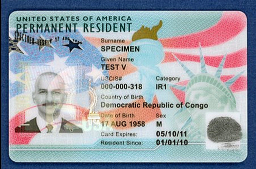 resident card),亦称作绿卡(green card),是用于证明外国人在美国境内