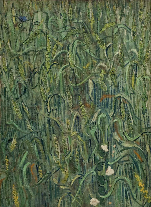  p>《麦穗》是荷兰画家梵高创作的一幅油画. /p>