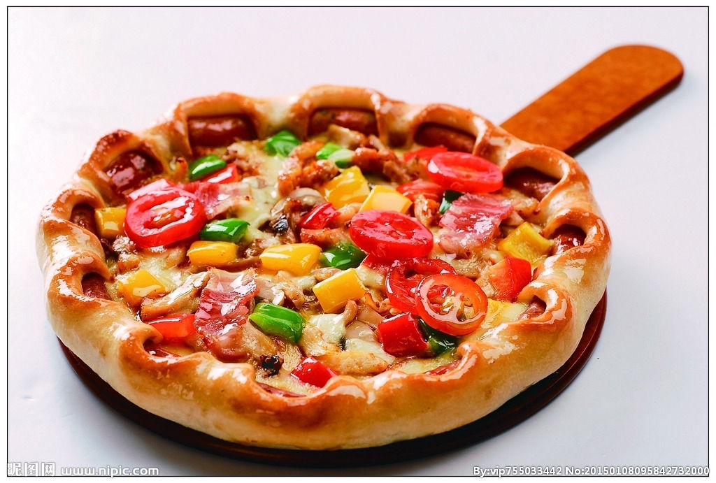 牛肉烟熏火腿披萨