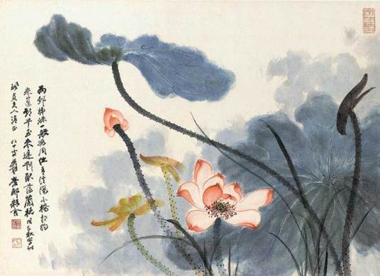 出水芙蓉（张大千创作的中国画）_百度百科