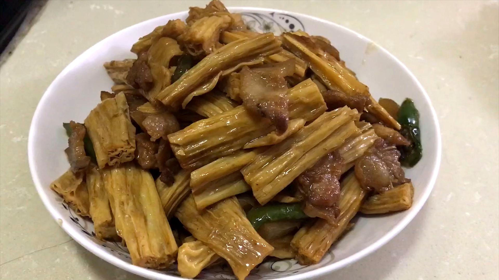 肉片烧腐竹
