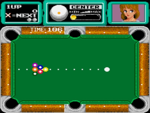  p>美女花式桌球,模拟街机游戏,fc撞球游戏的最初原形. /p>