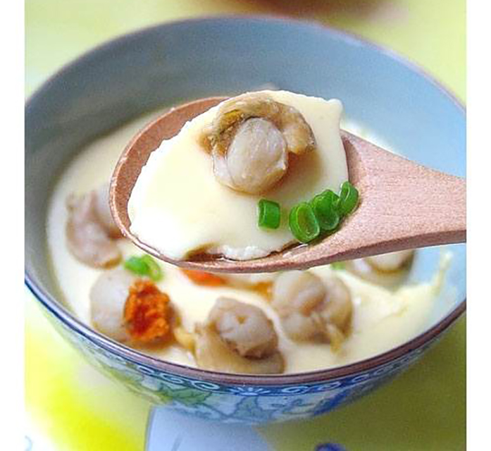 扇贝肉蛋羹