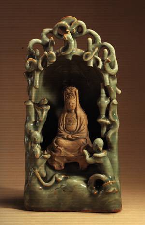 龍泉窯 觀音像 元龙泉窑观音像_百度百科