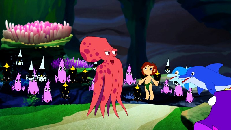 《海螺湾》是一部大型二维童话动画片,其以