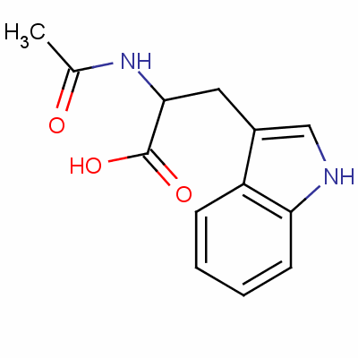  p>n-乙酰-d-色氨酸是一种化学物质,分子式是c sub>13 /sub>h sub>14 