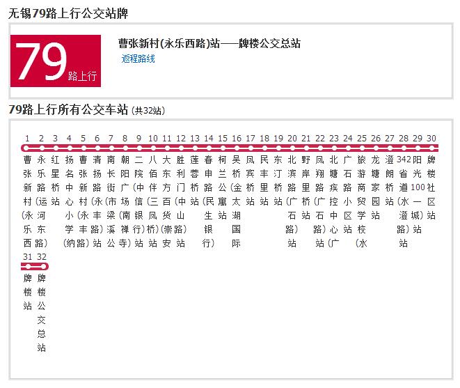 79路所属公司是无锡市公共交通集团有限公司凤翔分公司,线路起止从寺