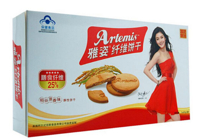 雅姿牌纤维饼干