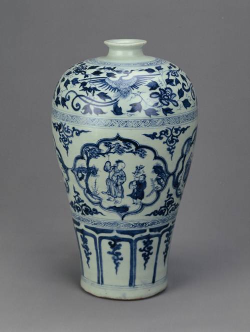 元青花四爱图梅瓶（武汉博物馆藏品）_百度百科