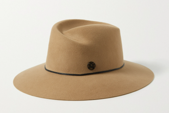 virginie羊毛毡费多拉帽