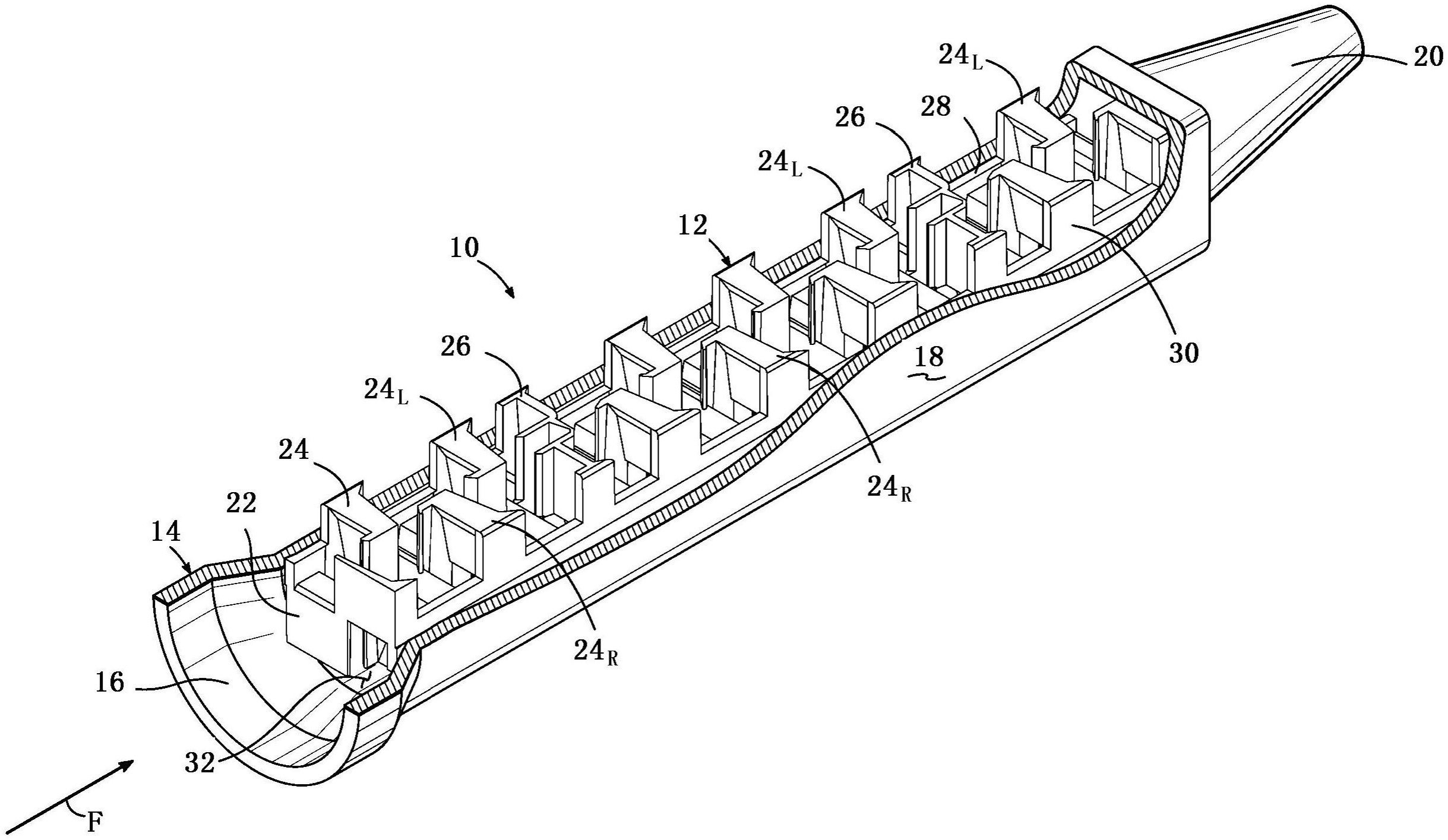 入口混合元件和相关的静态混合器以及混合的方法