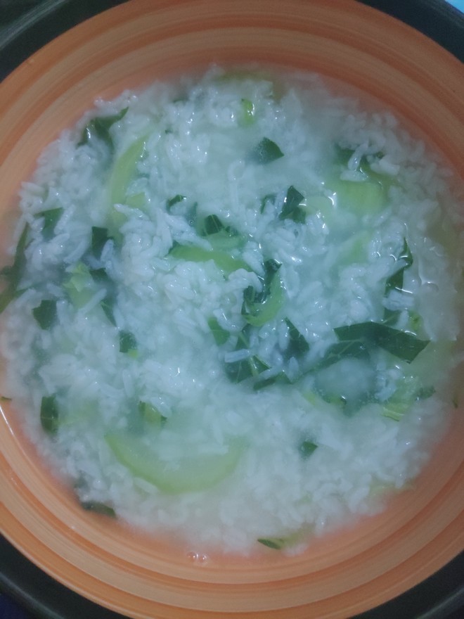 大米青菜粥