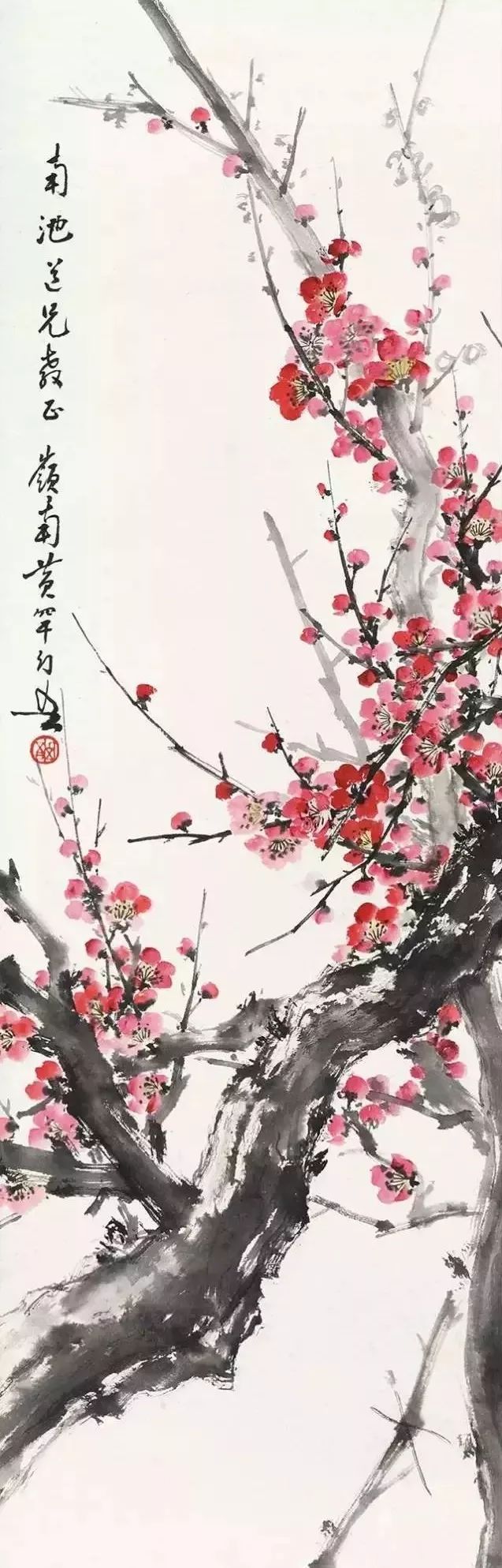 10位国画名家，30幅梅花画作，配上梅花诗词，好美_百科TA说