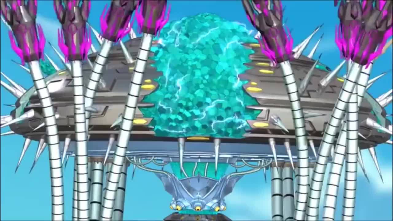 皮异变接受了外太空邪恶力量的水母机械兽到地球的海滩上对付地兽金刚