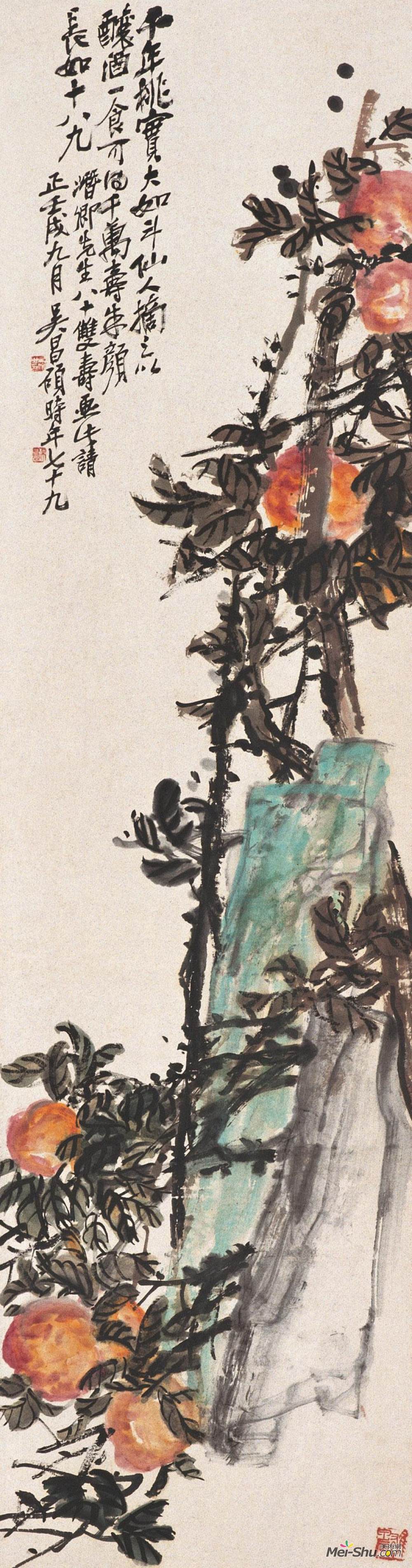 吴昌硕高清国画作品152幅(下)，下半部分来啦！_百科TA说