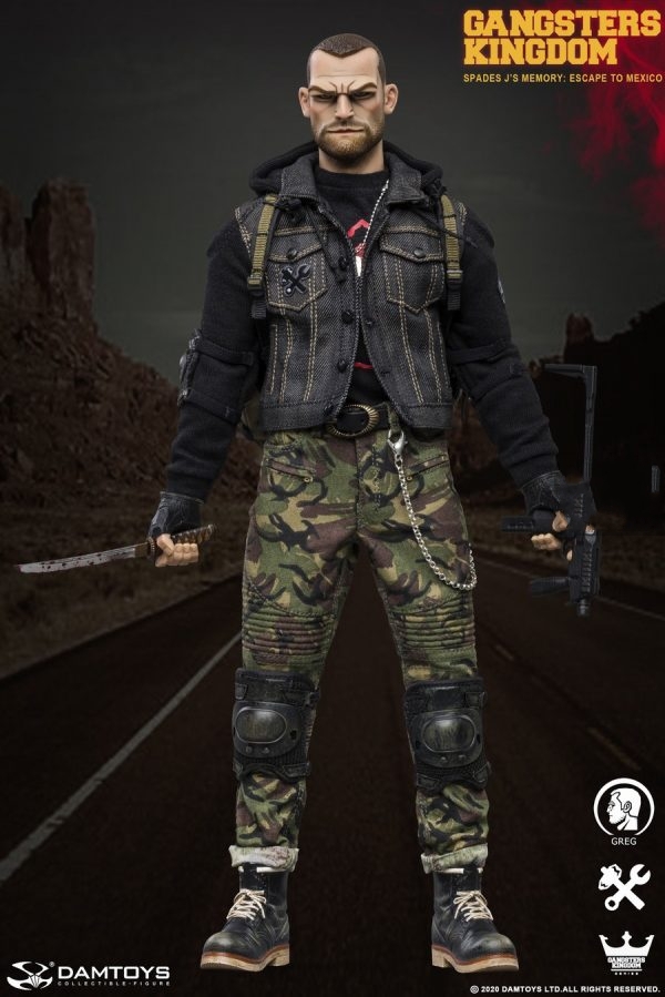 damtoys《黑帮王国》黑桃j回忆篇——克雷克1:6可动人偶