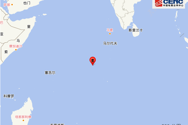 2021年5月22日中印度洋海岭5.3级地震