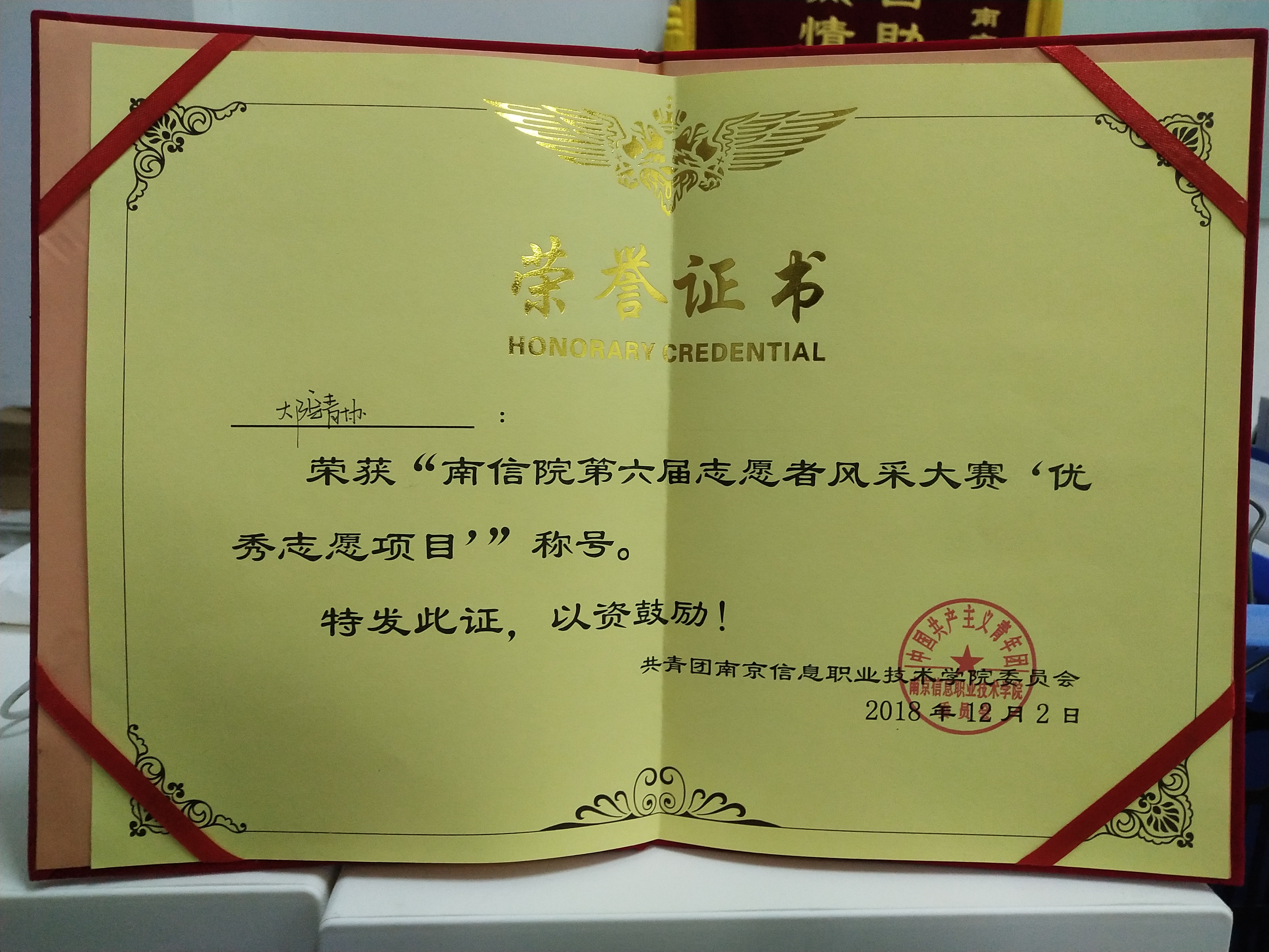 南京信息职业技术学院青年志愿者协会