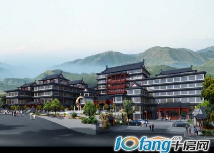武当山三丰广场由一座五星级度假酒店和颇具