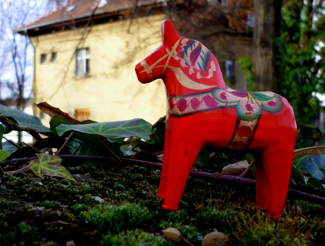 p>达拉木马(英文名称:dala horse,dalecarlian horse):公元17世纪