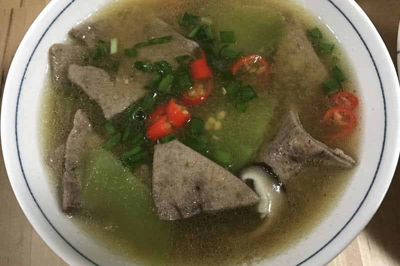 猪肝香菇汤