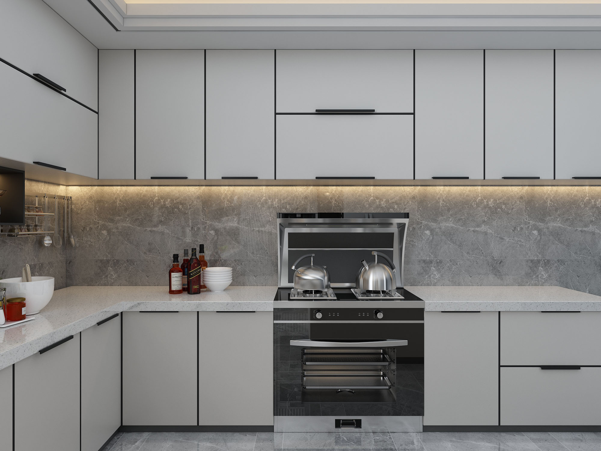 蒸烤一体集成灶