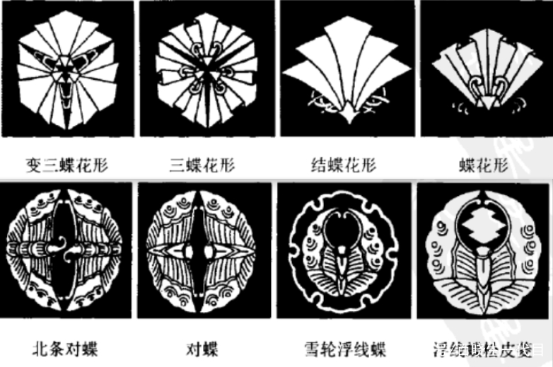 日本家纹知多少？常见的动物纹之一，以平氏为代表的蝶纹_百科TA说