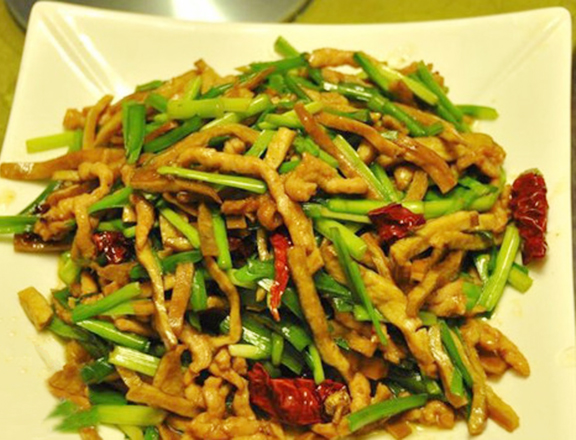 香干韭菜肉丝