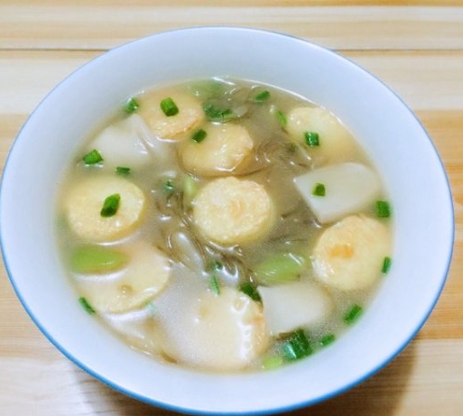 油麦菜日本豆腐汤