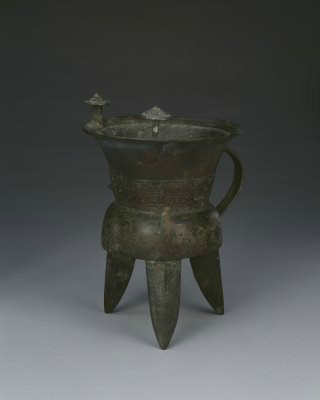 斝（中国古代盛酒器）_百度百科