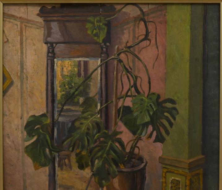 data-id="go0ebnoqmz">《透叶莲》是1928年韩景生创作的一幅木板油画