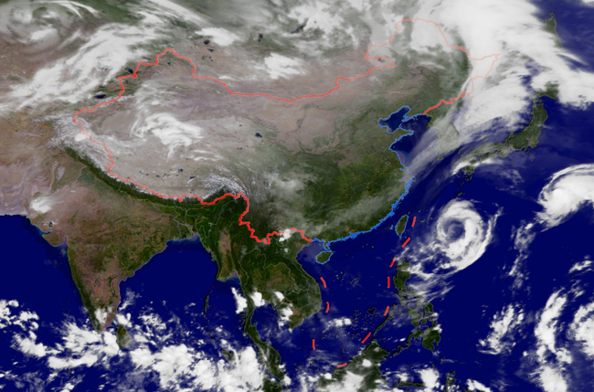  p>气象卫星云图,是以 a href="#" data-lemmaid="552614">气象卫星 