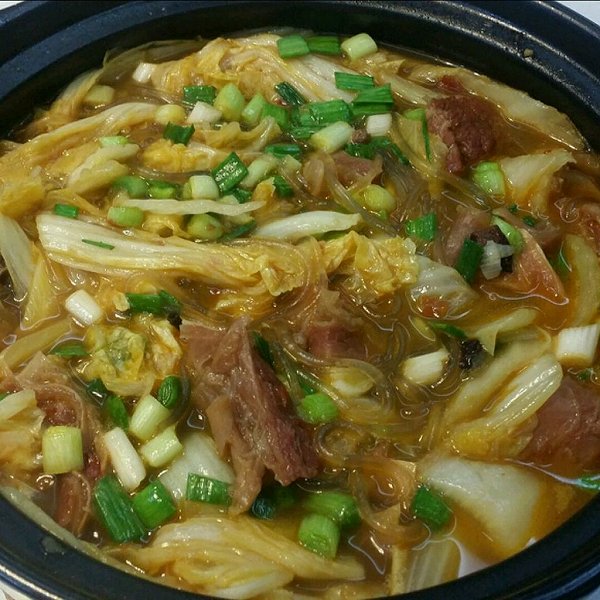 牛肉粉丝大白菜沙锅