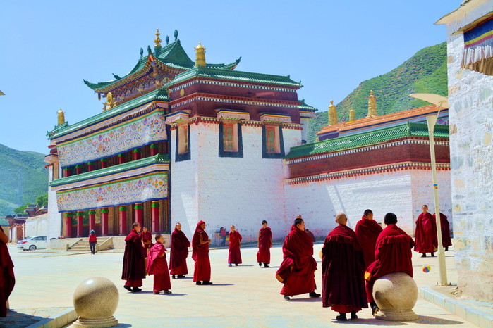 甘南拉卜楞红教寺