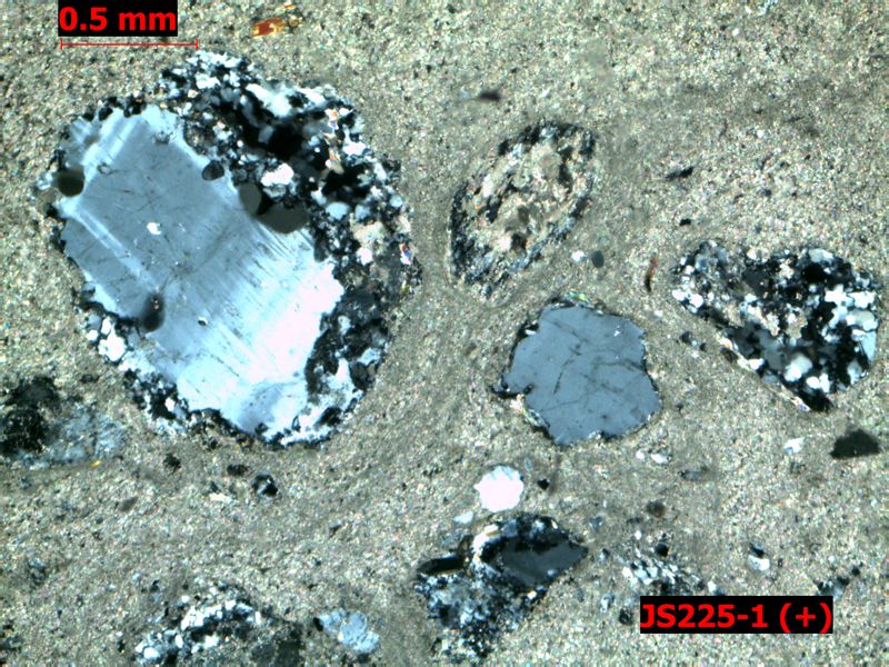  p>隐晶质结构(aphanitic texture)是指只有在显微镜下才能分辨出矿物