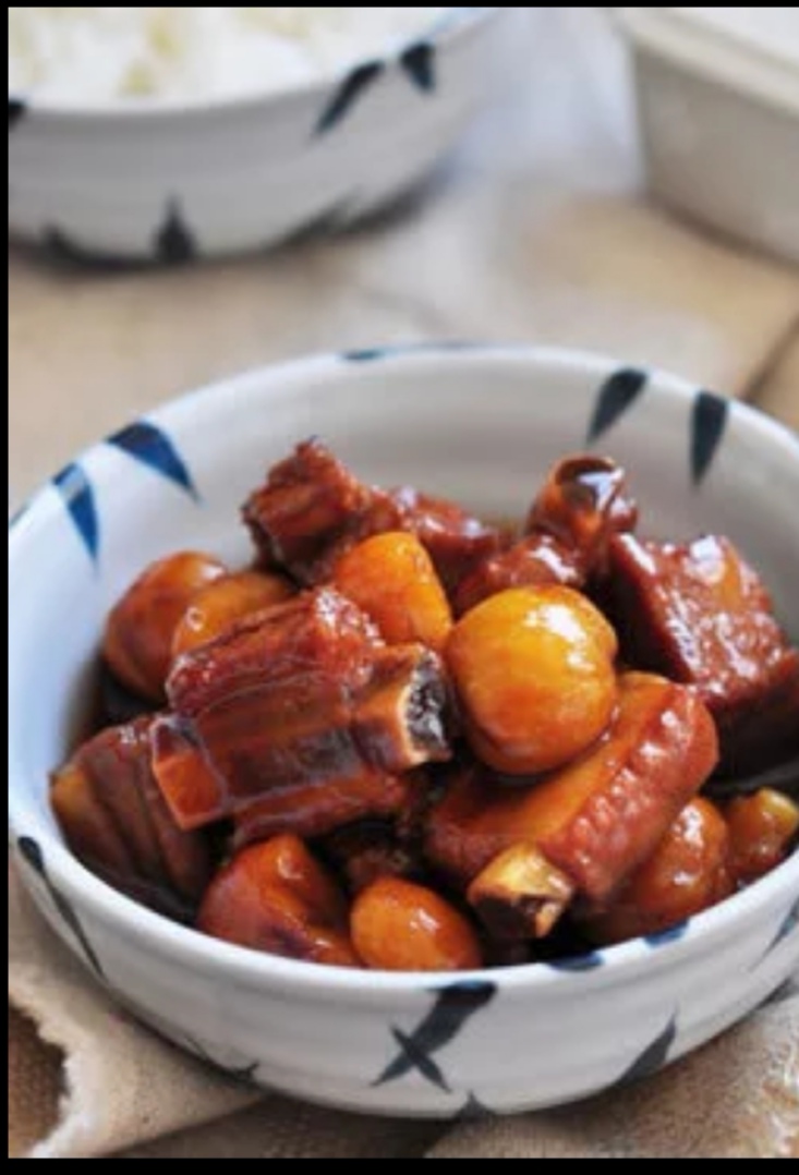 板栗烧排骨